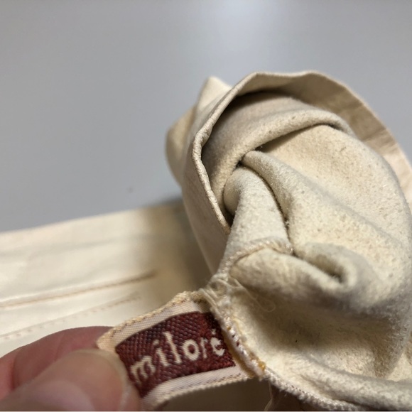 Vintage 50s Milore Kid Leather Gloves, Retro Cream Gloves, Sz  6 1/2 - Picture 6 of 10